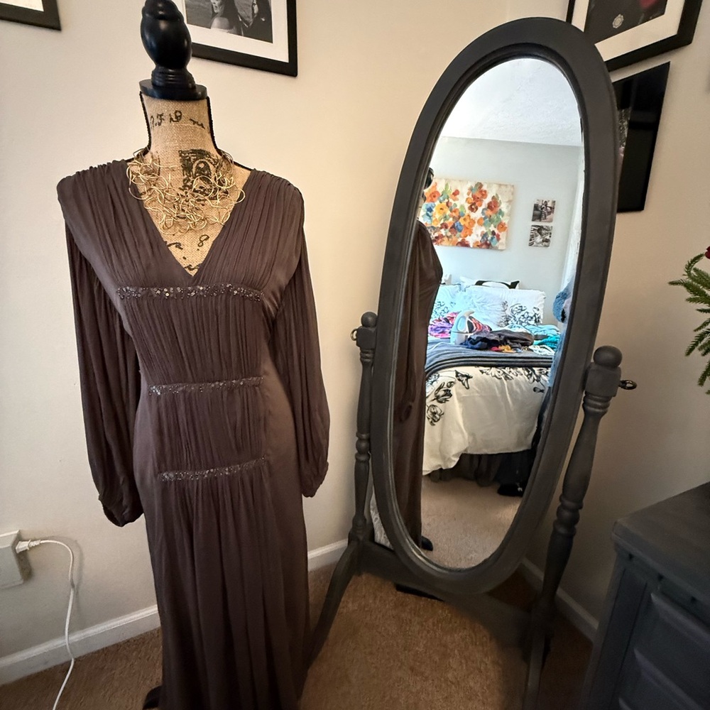 Zara Brown Maxi Dress